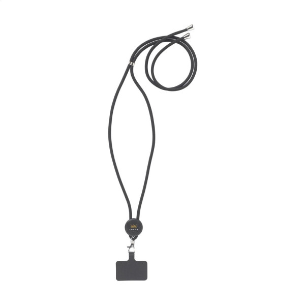 Lace Lanyard GRS RPET 0,5 cm telefon nøglebånd